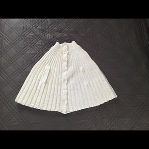 Cape for girls communion white crocheted